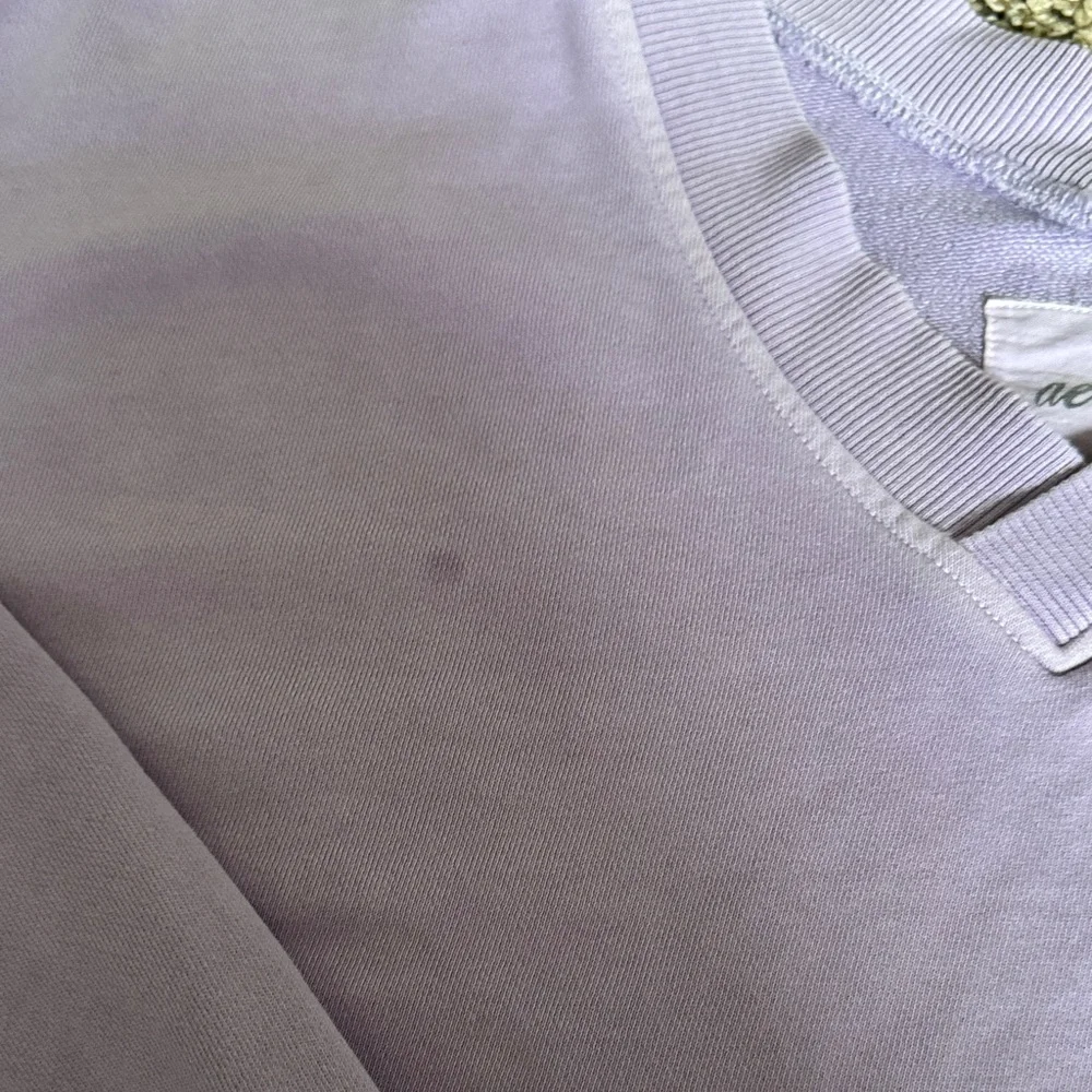 Aerie Lavender V-Neck Cropped Sweater - Picture 4 of 7